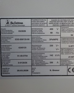 Schaltschrank del Rosario Level oben
